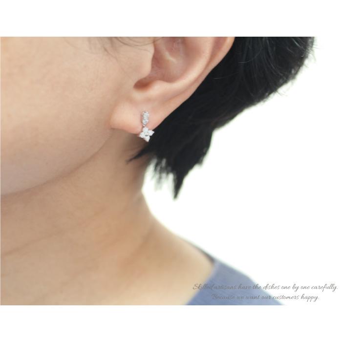 中古品 ピアス レディース ダイヤモンド プラチナ900 フラワー 花 揺れるプレゼント 誕生日 【GMS1041271531】(36608円)