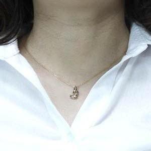 ネックレス レディースハート ペンダント k10ピンクゴールド 天然ダイヤモンド 誕生日 プレゼント ギフト 父の日の画像