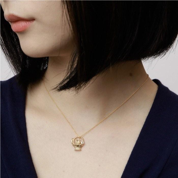 ネックレス ネコ ペンダント 猫 キャット ダイヤ ネックレス k18ゴールド 18金 SVチェーン 誕生日 プレゼント ギフト 誕生日 プレゼント 父の日の画像