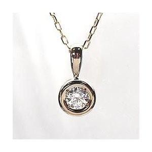 ネックレス レディース 一粒石ペンダン 天然ダイヤモンド 0.20ct k18ピンクゴールド 18金 ネックレス 誕生日 プレゼント ギフト 父の日の画像
