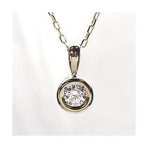 ネックレス 一粒石ペンダン 天然ダイヤモンド 0.20ct k18ゴールド 18金 ネックレス 誕生日 プレゼント ギフト 父の日の画像