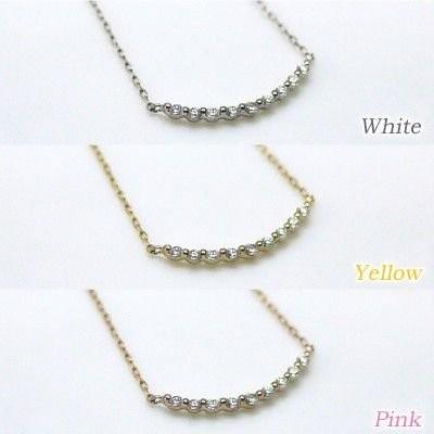 ネックレス レディース ダイヤモンド k18ゴールド 0.12ct 誕生日 プレゼント ギフト 父の日の画像