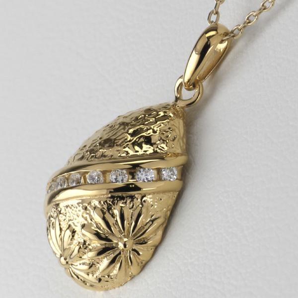 ダイヤモンド ネックレス ペンダント レディース k18 18金 18k ゴールド フラワー 花 つゆ ティアドロップ 誕生日 プレゼント 父の日の画像