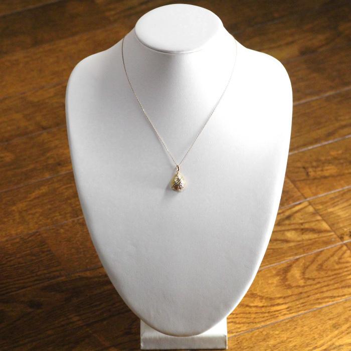 ダイヤモンド ネックレス ペンダント レディース k18 18金 18k ゴールド フラワー 花 つゆ ティアドロップ 誕生日 プレゼント 父の日の画像