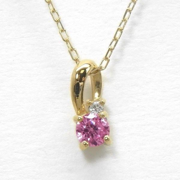 ネックレス K10 ゴールド 一粒石 カラーストーン ペンダント 誕生石 ネックレス ギフト 彼女 誕生日 プレゼント 父の日の画像