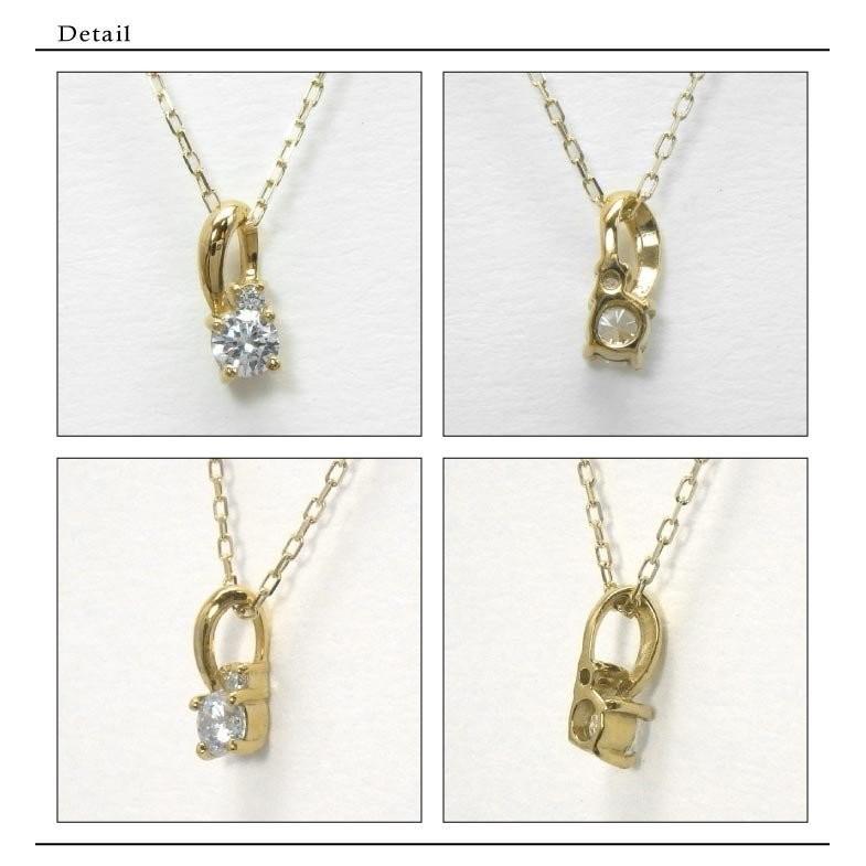 ネックレス K10 ゴールド 一粒石 カラーストーン ペンダント 誕生石 ネックレス ギフト 彼女 誕生日 プレゼント 父の日の画像