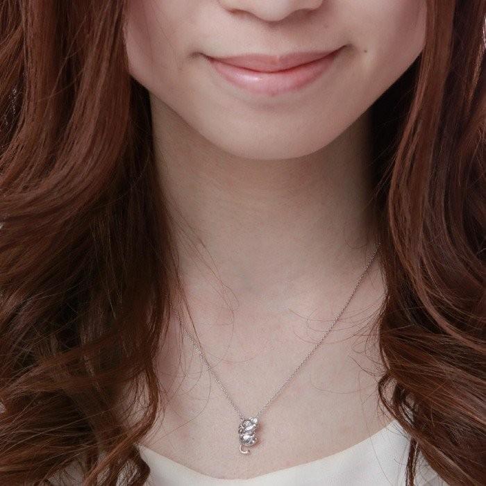 ネックレス ネコ ペンダント 猫 キャット 一粒石 ダイヤ ネックレス プラチナ900 誕生日 プレゼント ギフト 母の日 爆買 |  | 01