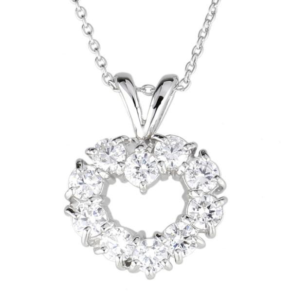 新しい到着 ハート ダイヤモンド ネックレス レディース ダイヤ オープンハート ネックレス 18金 K18wg Yg Pg サークル プチ プレゼント ギフト アウトレット送料無料 Www Doctor Plan Com