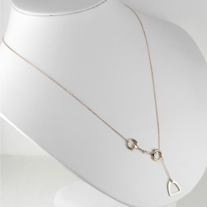 ネックレス レディース ビット ハミ 馬具 k10 10金 ゴールド ペンダント 誕生日 プレゼント 父の日の画像