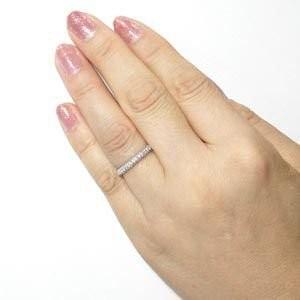 リング レディース ダイヤモンド パヴェ エタニティ 0.40ct ダイヤ指輪 k18ゴールドの エタニティ 母の日 爆買 |  | 02