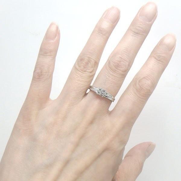 リング ダイヤモンド 0.3ct フラワー Pt900プラチナ 指輪 父の日の画像