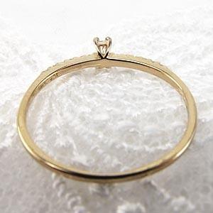 リング バゲット ダイヤモンド k18ゴールド 18金 角 誕生日 プレゼント 指輪 父の日の画像
