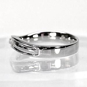 ペアリング 結婚指輪 k10ホワイトゴールド 10金 マリッジ 父の日の画像