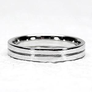 リング メンズ マリッジ 天然ダイヤモンド Pt900 プラチナ 結婚指輪 父の日の画像