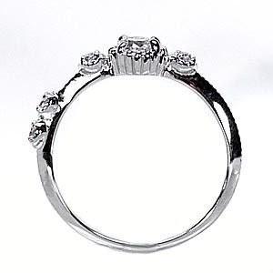 リング 指輪 アクアマリン ピンキー ダイヤモンド パワーストーン K10