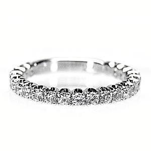 リング レディース エタニティ ダイヤモンド 0.7ct 重ね使い Pt900プラチナ 指輪 父の日の画像