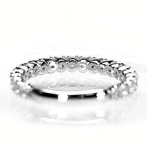 リング レディース エタニティ ダイヤモンド 0.7ct 重ね使い Pt900プラチナ 指輪 父の日の画像