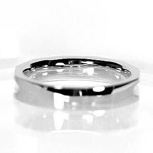 リング メンズ ストレート シンプル 結婚指輪 k10ホワイトゴールド プレゼント マリッジ 父の日の画像