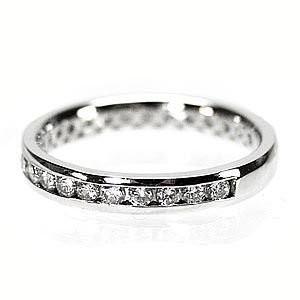 リング レール留め エタニティ ダイヤモンド 0.5ct エタニティ Pt900プラチナ 指輪 父の日の画像