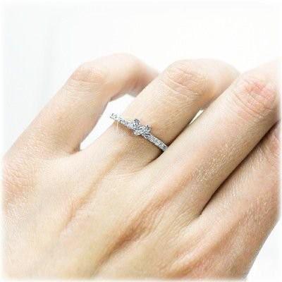 k18 ハート ダイヤモンドリング k18ゴールド 誕生日 18金 結婚指輪 父の日の画像