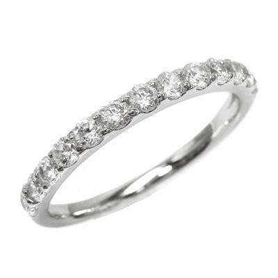 リング 指輪 エタニティ ダイヤモンド k18ゴールド 0.4ct エタニティ 結婚 プレゼント 誕生日 父の日の画像