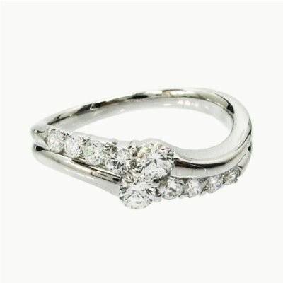 ダイヤリング 指輪 レディース プラチナ900 ダイヤモンド 0.50ct Pt900 プラチナ 父の日の画像