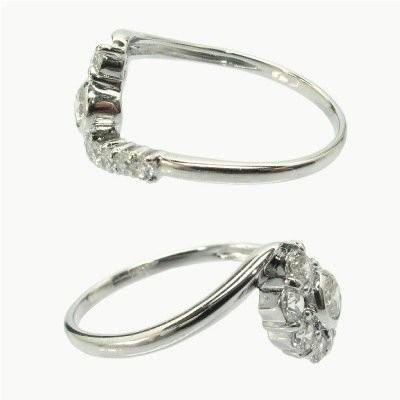 リング 指輪 レディース ダイヤモンド10 ダイヤ プラチナ 0.50ct 結婚記念 父の日の画像