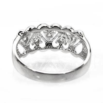 リング 指輪 レディース ハート プラチナ900 ダイヤモンド 0.25ct 結婚 プレゼント 誕生日 鑑別書 父の日の画像