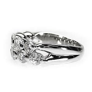 リング ダイヤモンド10 ダイヤモンドリング 2.00ct k18ホワイト 