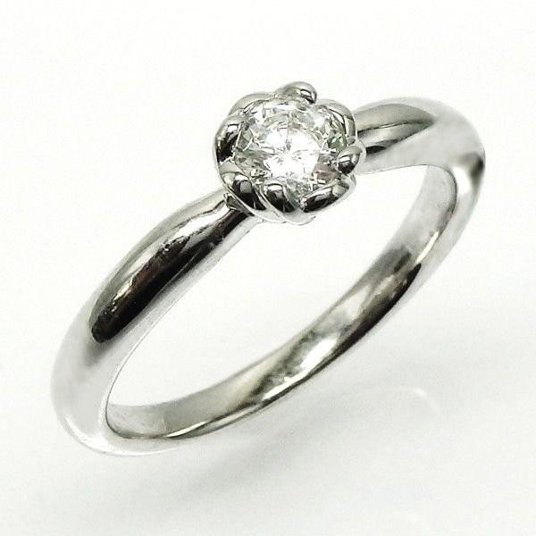 リング 婚約指輪 プラチナ900 一粒石 ダイヤ エンゲージ 0.25ct SI-クラス Pt900 エンゲージ 父の日の画像