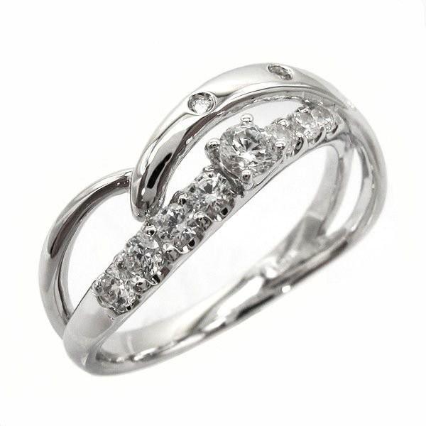リング ダイヤ トリロジー 天然ダイヤモンド Pt900 プラチナ 結婚指輪 マリッジ 父の日の画像