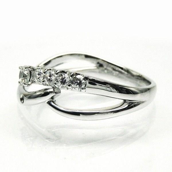 リング ダイヤ トリロジー 天然ダイヤモンド Pt900 プラチナ 結婚指輪 マリッジ 父の日の画像