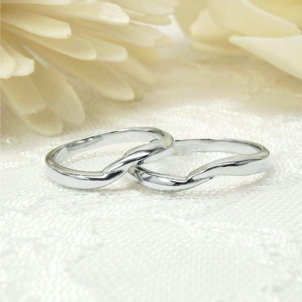 リング メンズリング プラチナ900 V字 地金 シンプル 結婚指輪