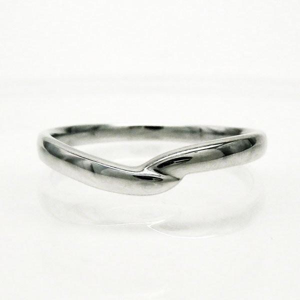 リング メンズ V字地金 シンプル 結婚 指輪 k10ゴールド マリッジ k10 父の日の画像