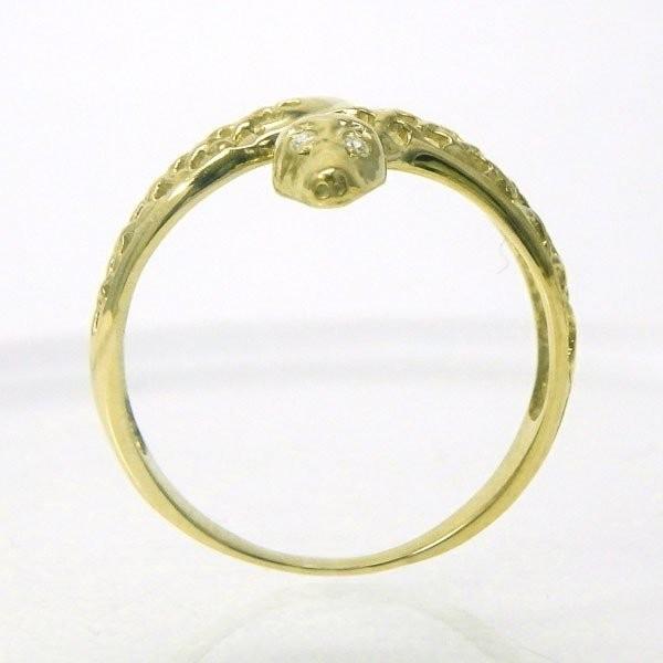 リング 指輪 k18ゴールド スネーク ヘビ カラーストーン 誕生石 k18 結婚 誕生日 プレゼント 父の日の画像