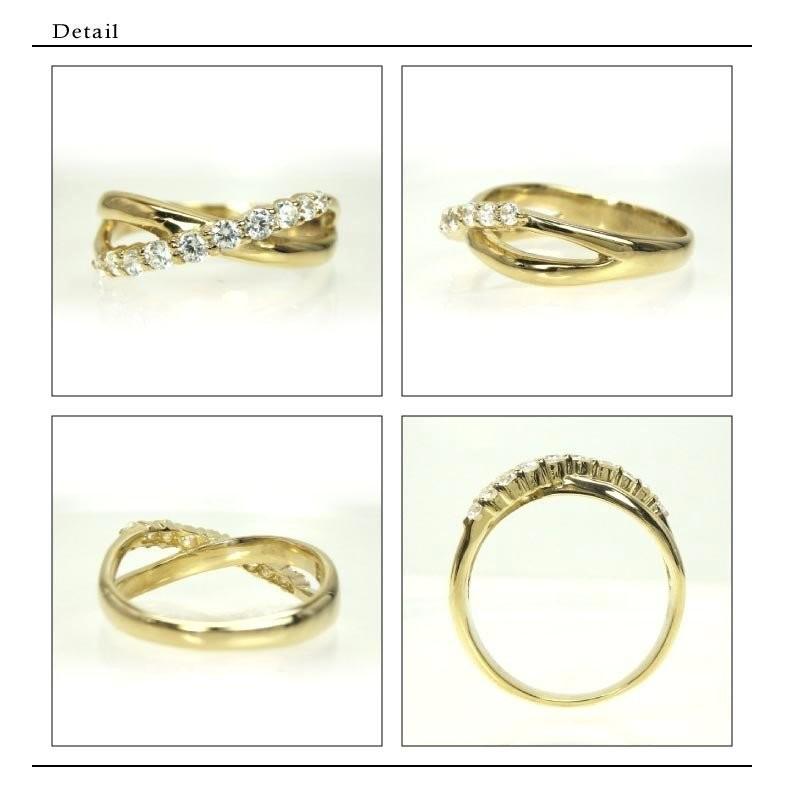 リング 結婚10周年 ダイヤモンド k18ゴールド 0.25ct 結婚記念日 指輪 プレゼント ギフト 父の日の画像