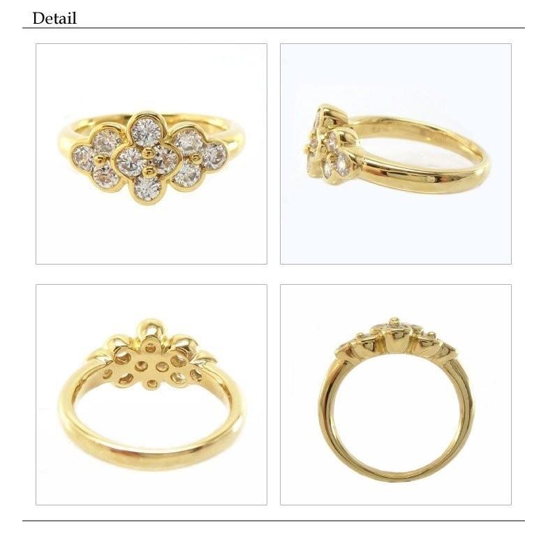 【値下げ】18金レディースダイヤリング　#10 大セール❣️ 楽天市場】K10 テンダイヤモンド クロス リング 0.18ct 【H