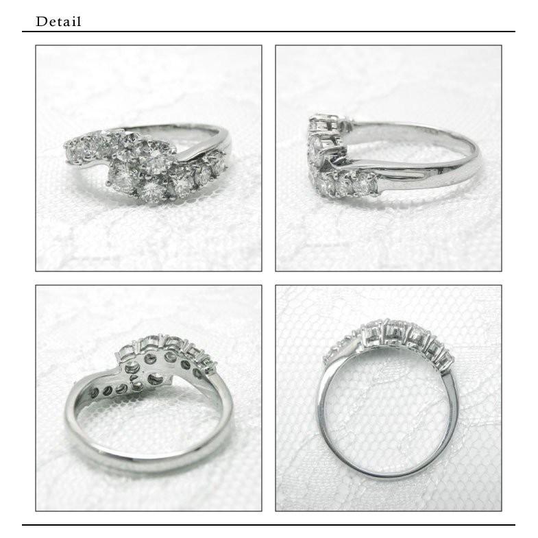 ダイヤモンドリング k18 18金 ゴールド 結婚10周年 1.00ct SI 結婚記念