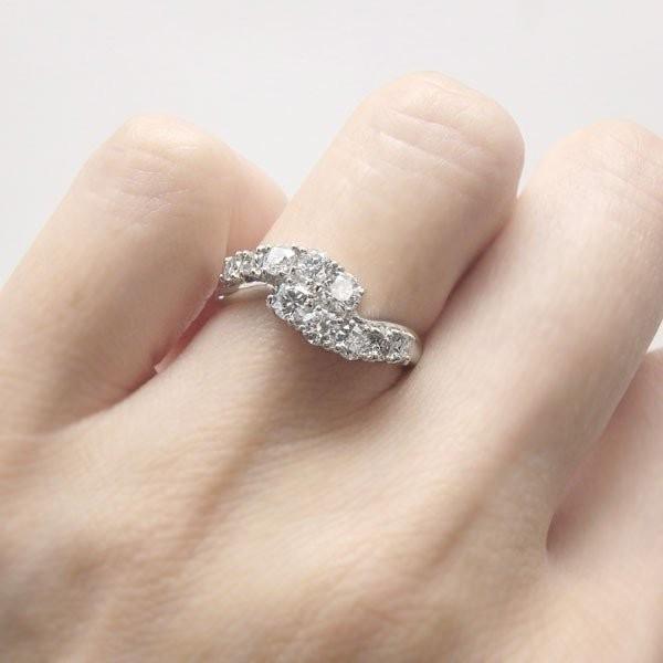 ダイヤモンドリング k18 18金 ゴールド 結婚10周年 1.00ct SI 結婚記念
