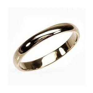 結婚 k18 シンプルリング レディース マリッジ k18ピンクゴールド 甲丸 指輪 父の日の画像