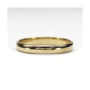 メンズ シンプル 18金 結婚 マリッジリング k18ゴールド 甲丸 指輪 父の日の画像