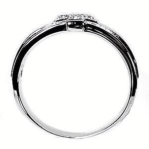 リング メンズ クロス シンプル ダイヤモンド Pt900プラチナ 結婚指輪 父の日の画像