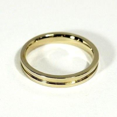 リング k18 平打ち メンズ18金 地金 結婚指輪 マリッジ k18ゴールド プレゼント 記念日 父の日の画像