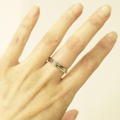 リング k18 平打ち メンズ18金 地金 結婚指輪 マリッジ k18ゴールド プレゼント 記念日 父の日の画像
