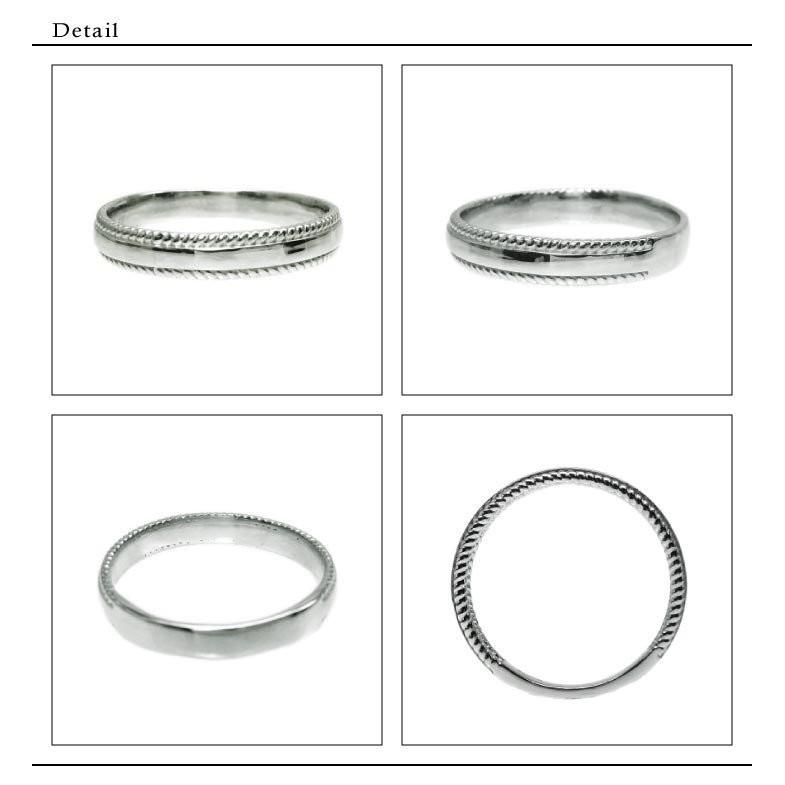 ペアリング アンティーク調 地金 結婚指輪 プラチナ900 マリッジ 記念日 プレゼント 父の日の画像