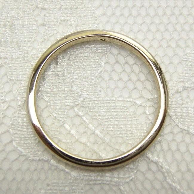 リング k18ゴールド一粒石 ダイヤ k18ゴールド ミディ ファランジ 重ね付け 結婚指輪 父の日の画像