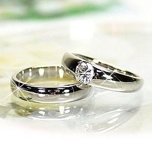 ペアリング プラチナ900 0.50ct 鑑定書 結婚指輪 ダイヤモンド Pt900