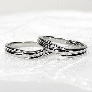 ペアリング V字 結婚指輪 Pt900 マリッジ 父の日の画像