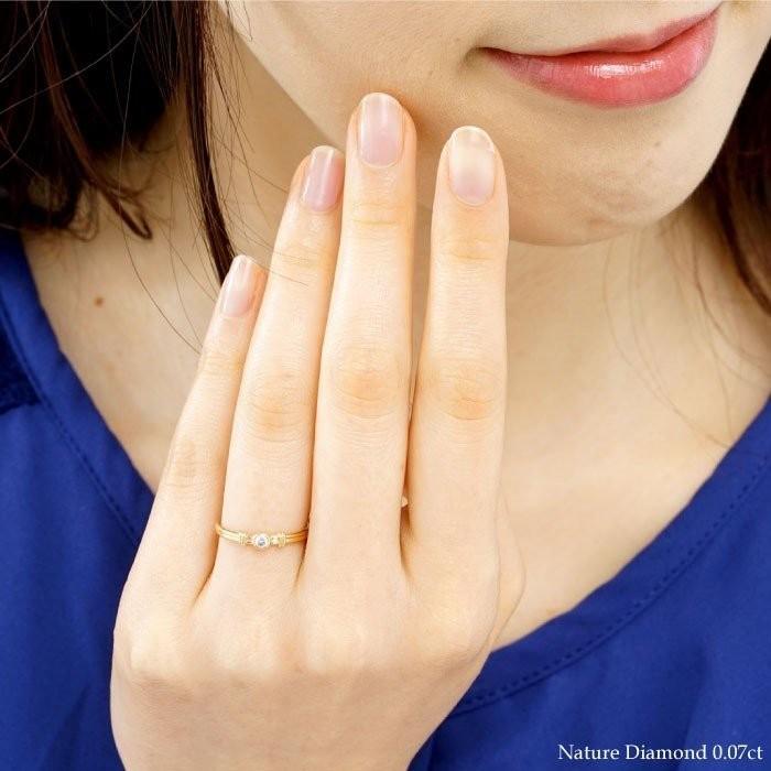 ダイヤモンド リング k10 10k 10金 レディース 4月 誕生石 一粒 誕生石 指輪 父の日の画像