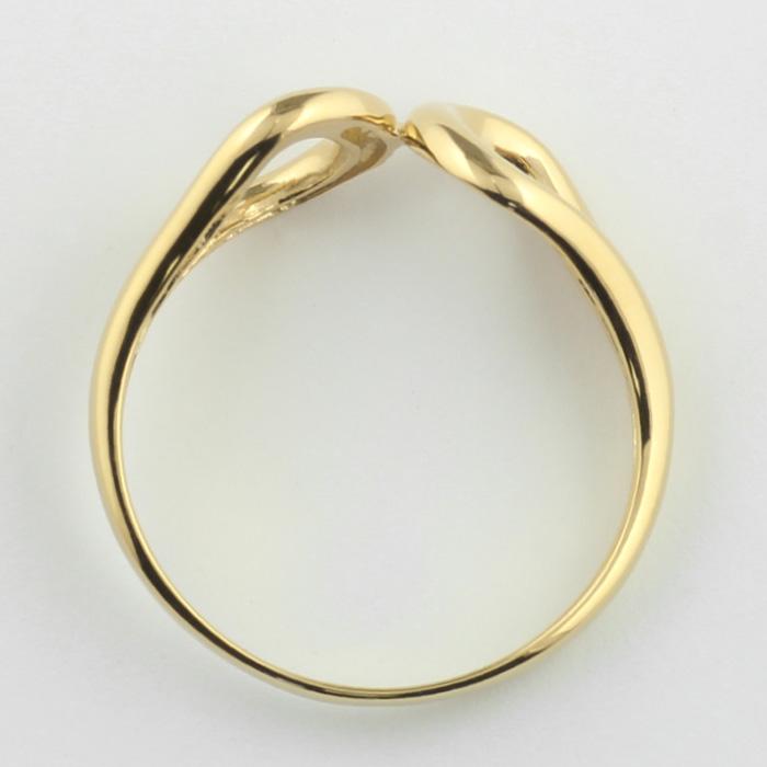 地金 リング k18 インフィニティ ∞ 八の字 指輪 レディース 18K 18金